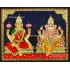 Panel Ganesha Lakshmi Tanjore Painting