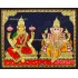 Panel Ganesha Lakshmi Tanjore Painting