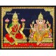 Panel Ganesha Lakshmi Tanjore Painting