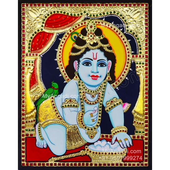 Krishna Tanjore Painting Krishna Tanjore Painting