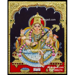 Saraswathi Tanjore Painting