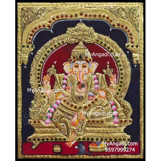 Ganesha Tanjore Painting Ganesha Tanjore Painting