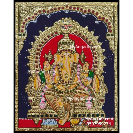 Ganesha Tanjore Painting Ganesha Tanjore Painting