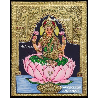 Dhana Lakshmi Tanjore Painting, Dhanalakshmi Tanjore Painting