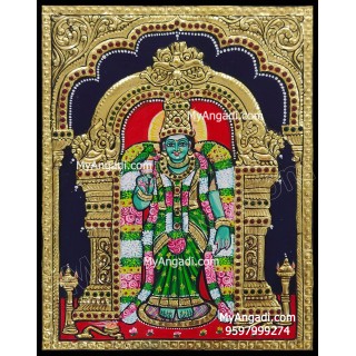 Meenakshi Amman Tanjore Painting, Amman Tanjore Painting