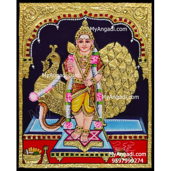 Murugan Tanjore Painting Murugan Tanjore Painting
