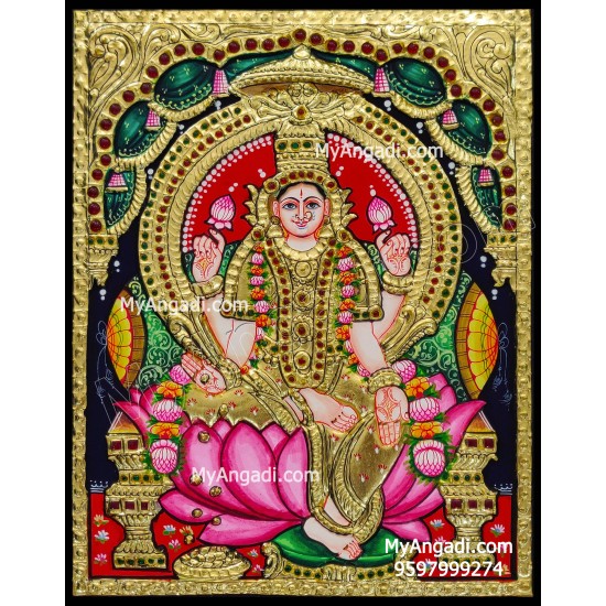 Iswarya Lakshmi Tanjore Painting