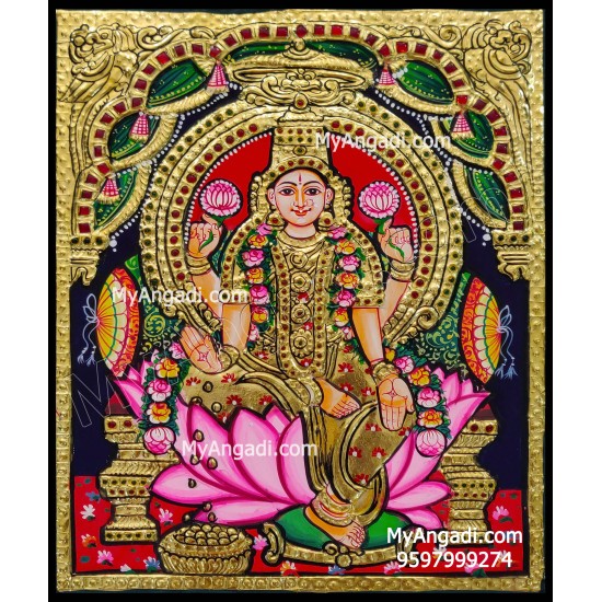 Iswarya Lakshmi Tanjore Painting