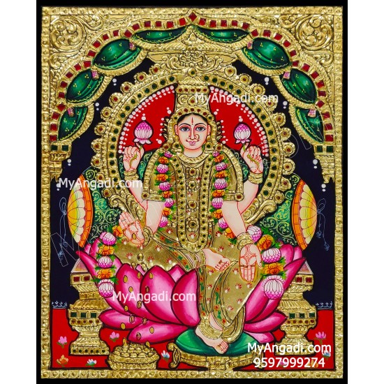 Iswarya Lakshmi Tanjore Painting