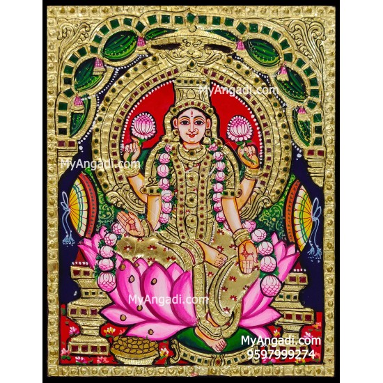 Iswarya Lakshmi Tanjore Painting