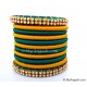 Teal Green Colour Silk Thread Bangles-11 Set Teal Green Colour Silk Thread Bangles-11 Set