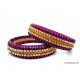Magenta Colour Silk Thread Bangles-Triple Set Magenta Colour Silk Thread Bangles-Triple Set