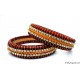 Maroon Colour Silk Thread Bangles-Triple Set