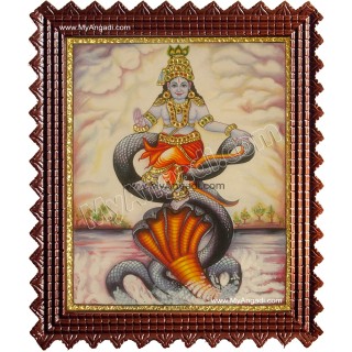 Kalinga Narthana Krishna Tanjore Painting