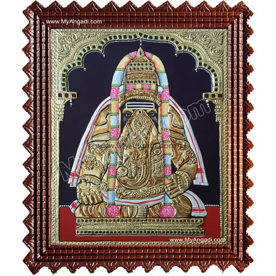 Pillayarpatti Vinayakar Tanjore Painting Pillayarpatti Vinayakar Tanjore Painting