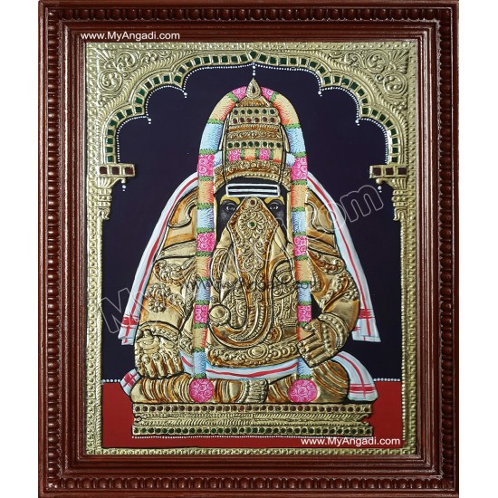 Pillayarpatti Vinayakar Tanjore Painting Pillayarpatti Vinayakar Tanjore Painting