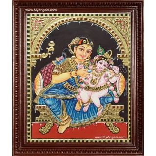 Yasotha Krishna Tanjore Painting Yasotha Krishna Tanjore Painting
