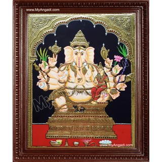 Vallaba Vinayakar Tanjore Painting