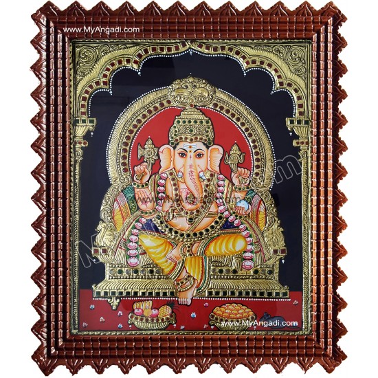 Ganesha Tanjore Painting Ganesha Tanjore Painting