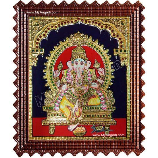 Ganesha Tanjore Painting Ganesha Tanjore Painting