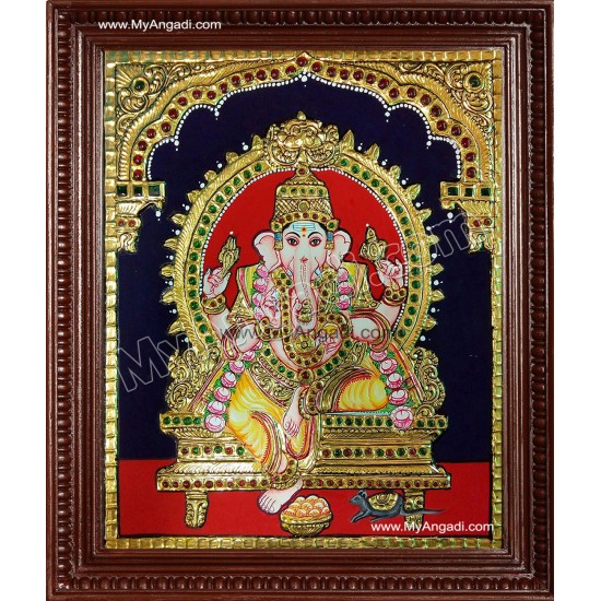 Ganesha Tanjore Painting Ganesha Tanjore Painting