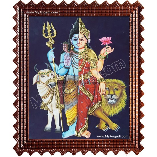 Arthanareeswarar Tanjore Painting Arthanareeswarar Tanjore Painting