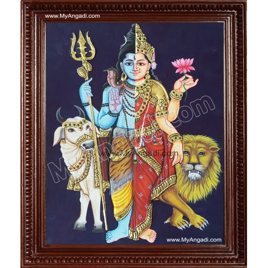 Arthanareeswarar Tanjore Painting Arthanareeswarar Tanjore Painting