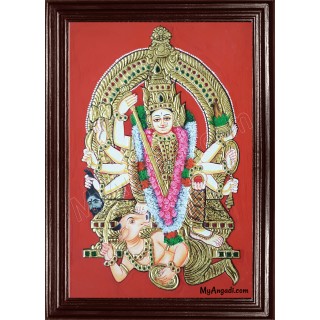 Madura Kaliamman Tanjore Painting Madura Kaliamman Tanjore Painting