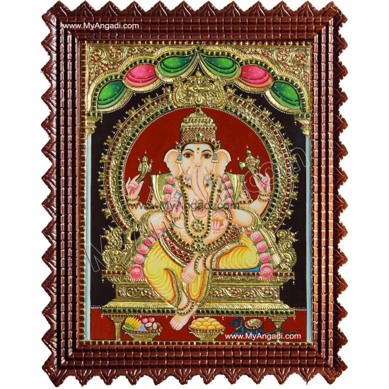 Ganesha Tanjore Painting