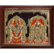 Thirupathi Venkatachalapathi & Thaayar Padmavathi Tanjore Painting Thirupathi Venkatachalapathi & Thaayar Padmavathi Tanjore Painting