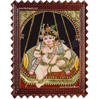 Butter Krishna Tanjore Painting