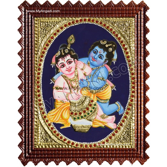 Balaram Krishna Tanjore Painting