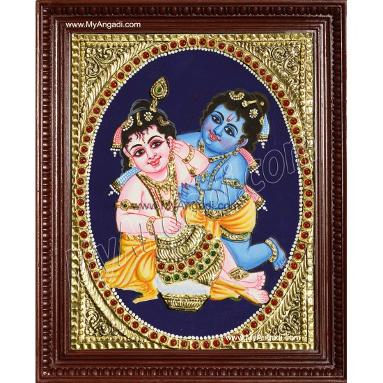 Balaram Krishna Tanjore Painting