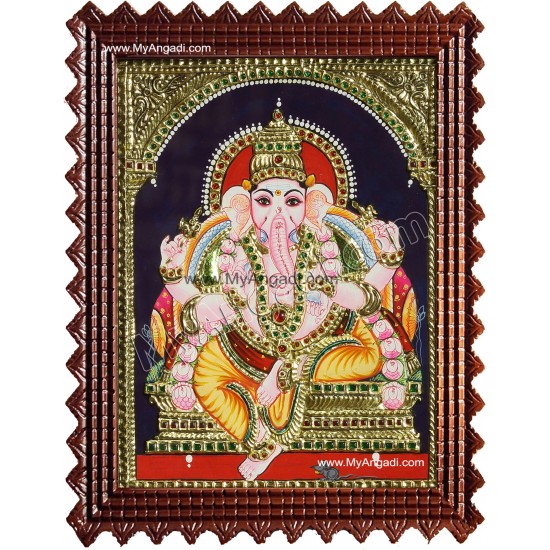 Ganesha Tanjore Painting Ganesha Tanjore Painting