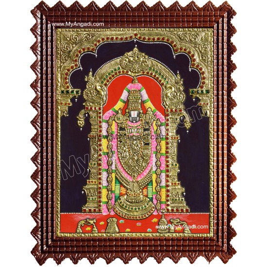 Thirupathi Venkatachalapathi Tanjore Painting