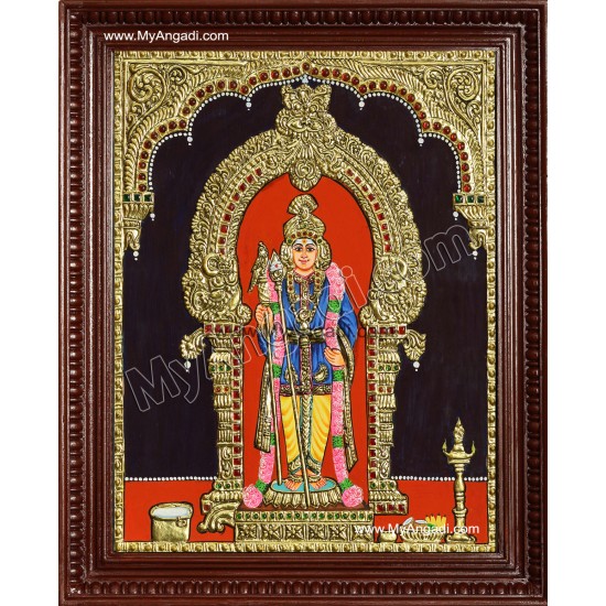 Raja Anangara Murugan Tanjore Painting