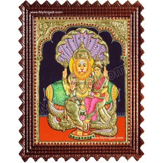 Lakshmi Narasimhar Tanjore Painting Lakshmi Narasimhar Tanjore Painting