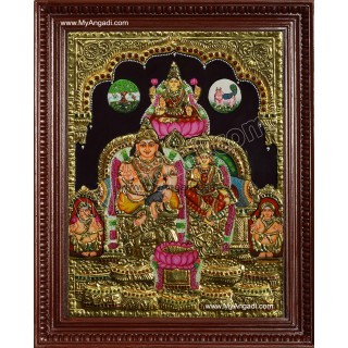 Kubera Lakshmi Tanjore Painting