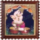 Nava Vinayakar Playing Music Tanjore Painting