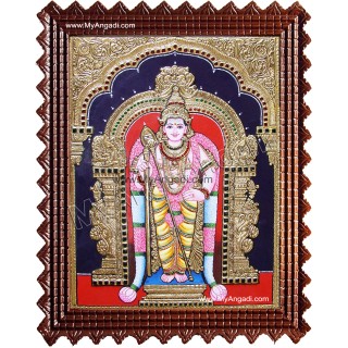 Murugan Raja Alankaram Tanjore Painting
