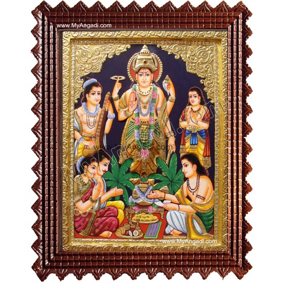 Sathya Narayanan Tanjore Painting Sathya Narayanan Tanjore Painting