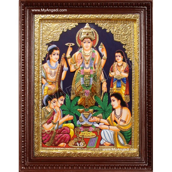 Sathya Narayanan Tanjore Painting Sathya Narayanan Tanjore Painting