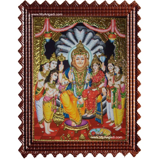 Lakshmi Narasimhar Tanjore Painting