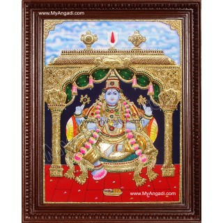 Krishna sitting Tanjore Painting