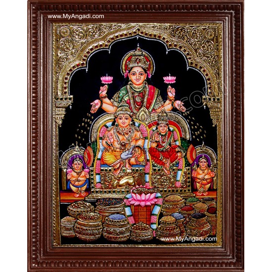 Kubera Lakshmi Tanjore Painting