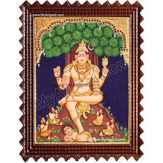 Dakshinamurthy Tanjore Painting Dakshinamurthy Tanjore Painting
