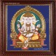 Pancha muga Ganesha Tanjore Painting