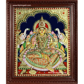 Lakshmi Super Emboss Tanjore Painting Lakshmi Super Emboss Tanjore Painting
