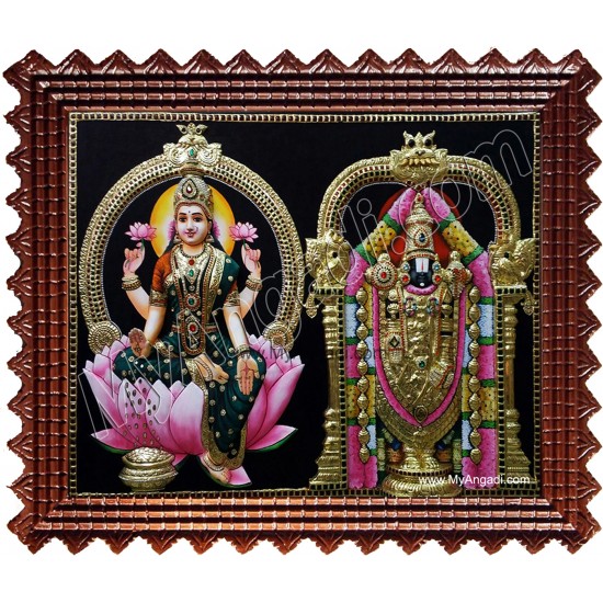 Balaji Lakshmi Super Emboss Tanjore Painting Balaji Lakshmi Super Emboss Tanjore Painting