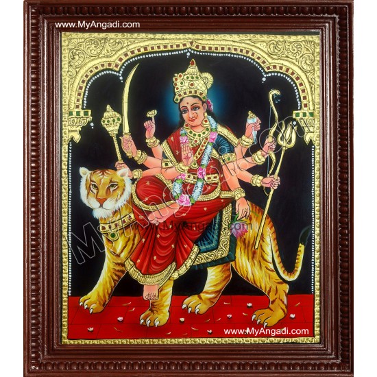 Durga Devi Tanjore Painting Durga Devi Tanjore Painting